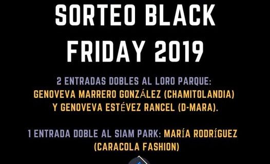 Sorteo BLACK FRIDAY, en 2019 también tocó en Caracola Fashion !!